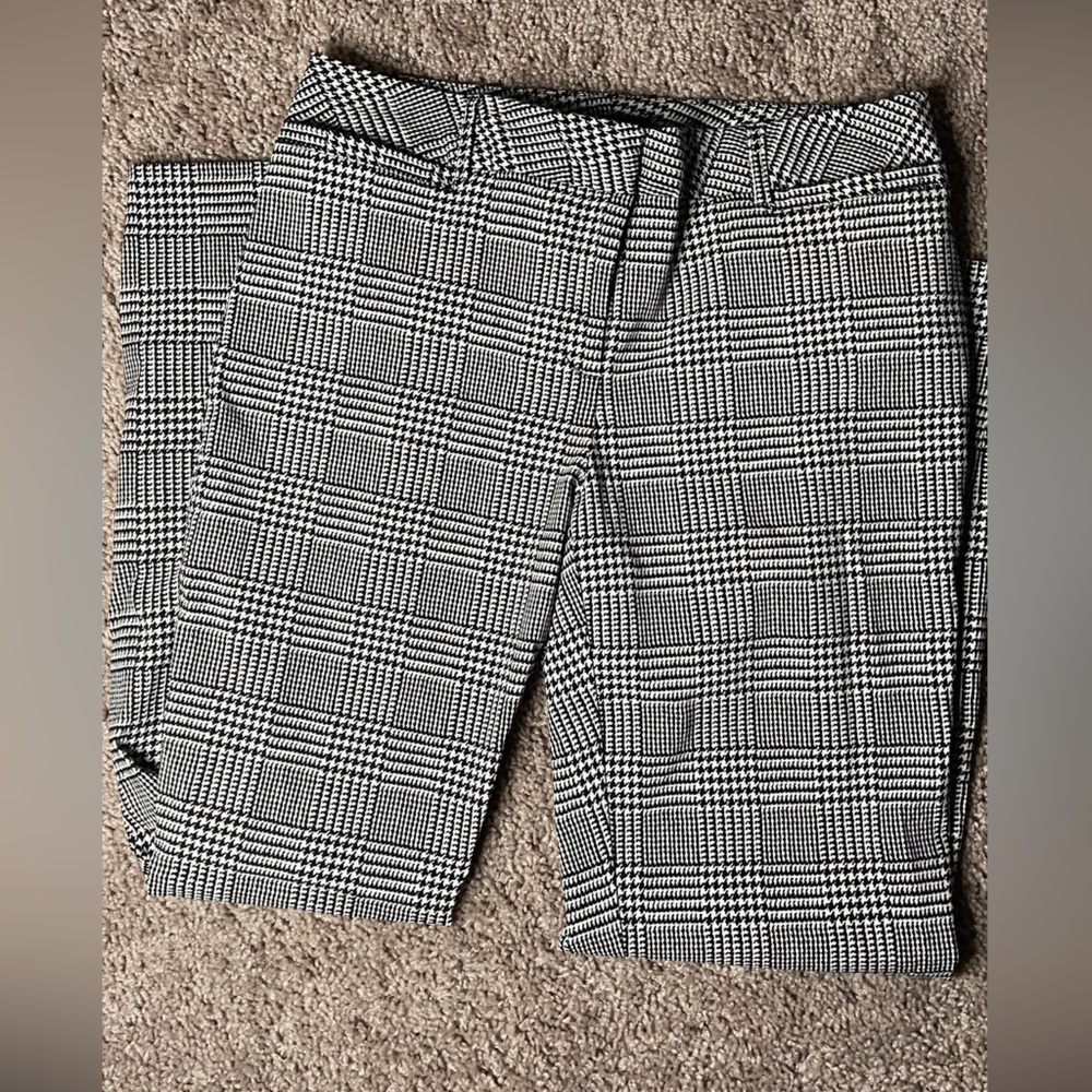 Black & White Houndstooth Dress Pants